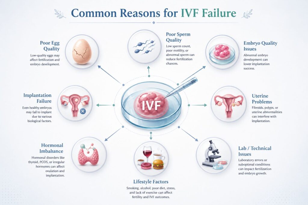 Common reasons of IVF Failure explained by Dr. Meenu Handa, one of the best IVF doctor in Gurgaon.